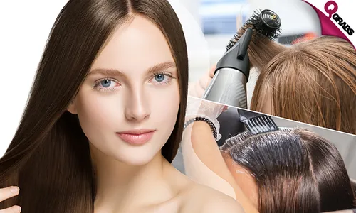 Transform Your Hair: Root Color, Haircut & Treatment!